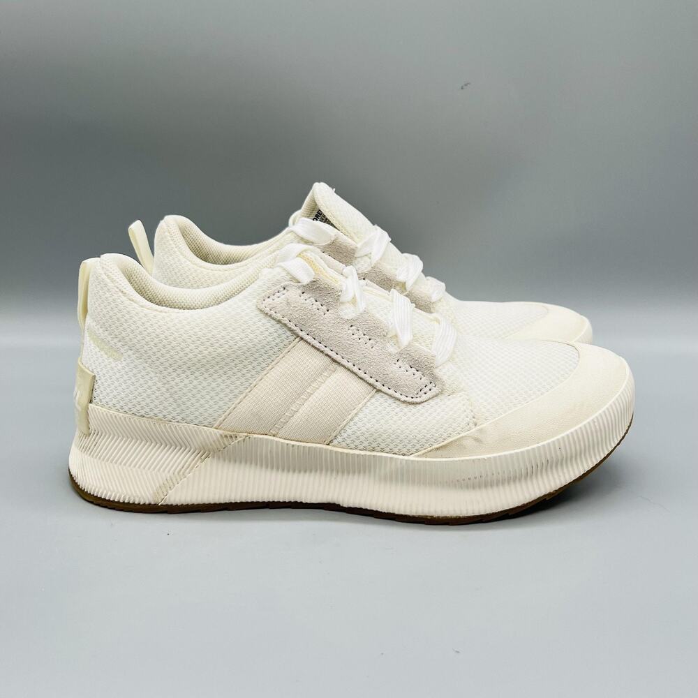 Sorel Shoes Womens 8.5 White Mesh Out 'N About III Low Waterproof Sneakers